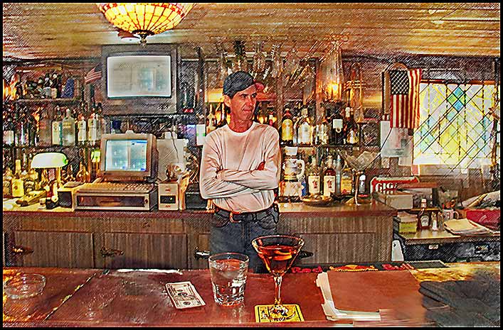 Bartender, neighborhood tavern