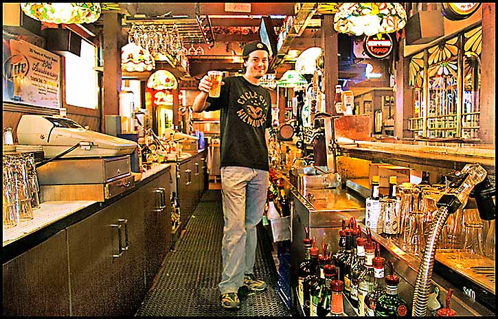 Bartender, neighborhood tavern